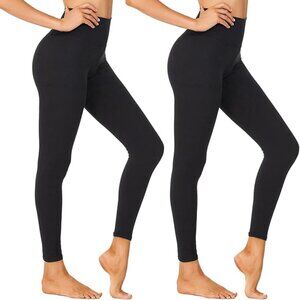 High Waisted Leggings for Women - Black Tummy Control Compression Soft Yoga Pant